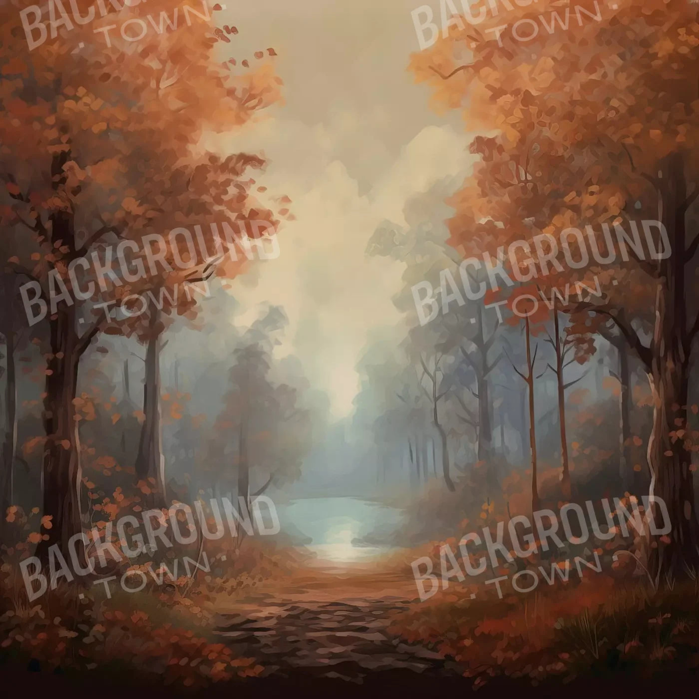 Painted Autumn Clearing 10’X10’ Ultracloth (120 X Inch) Backdrop