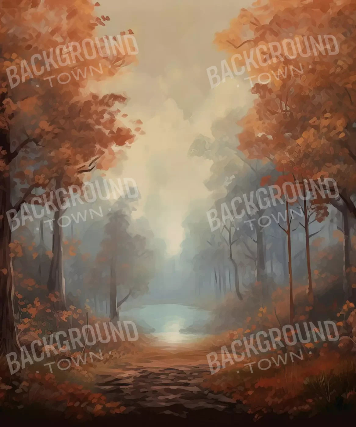 Painted Autumn Clearing 10’X12’ Ultracloth (120 X 144 Inch) Backdrop