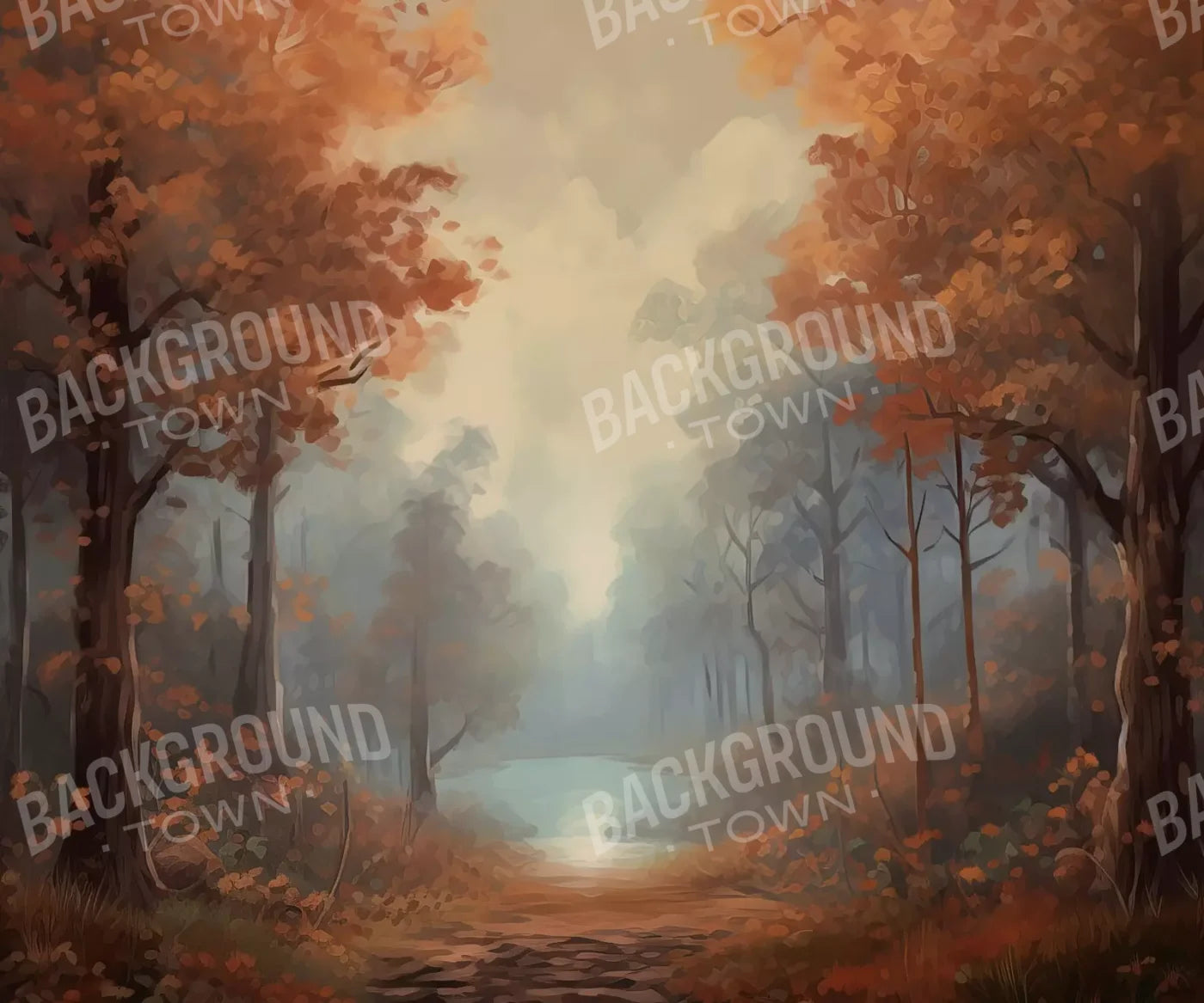 Painted Autumn Clearing 12’X10’ Ultracloth (144 X 120 Inch) Backdrop