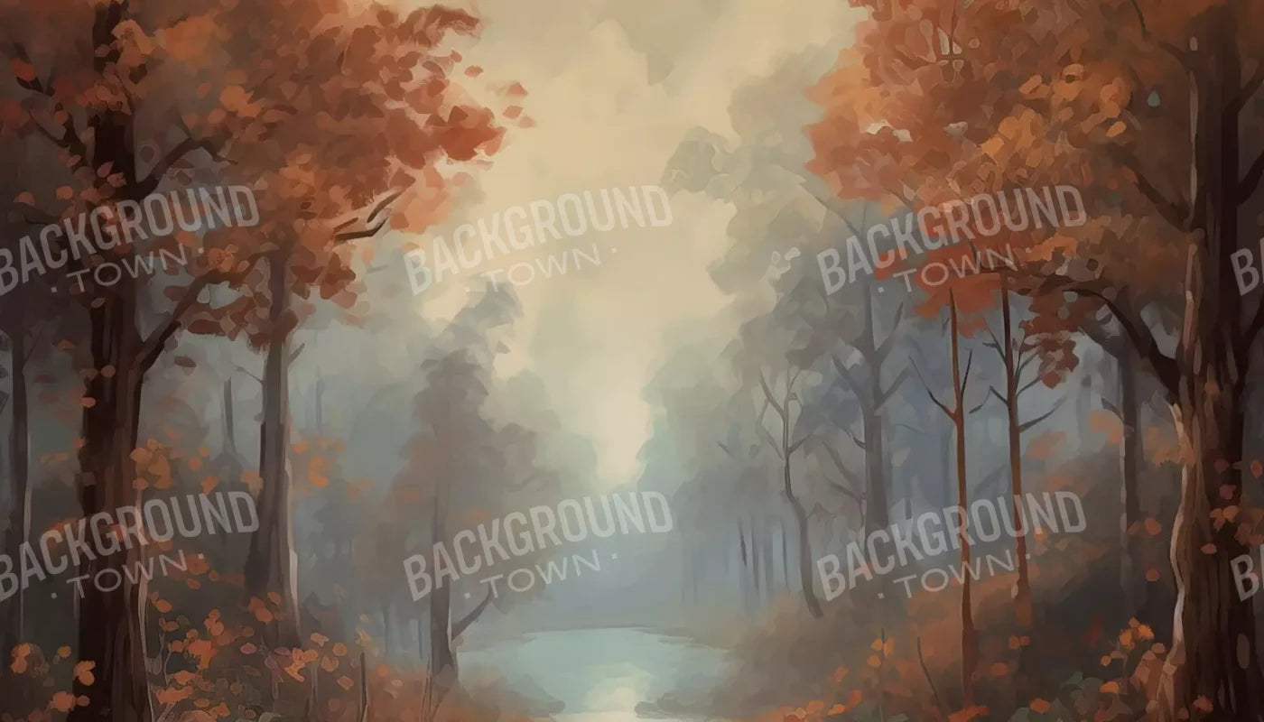 Painted Autumn Clearing 14’X8’ Ultracloth (168 X 96 Inch) Backdrop