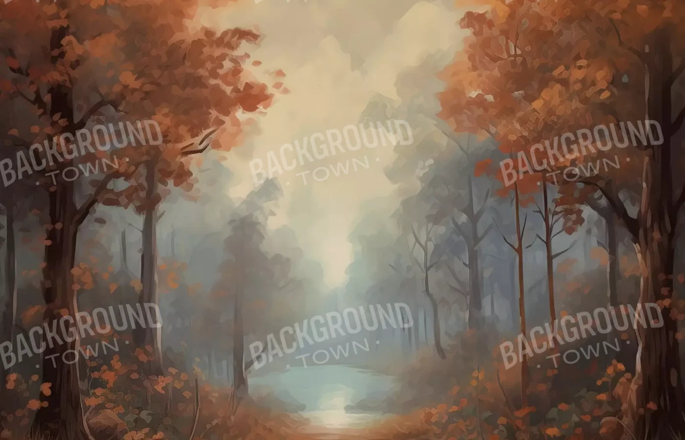 Painted Autumn Clearing 14’X9’ Ultracloth (168 X 108 Inch) Backdrop