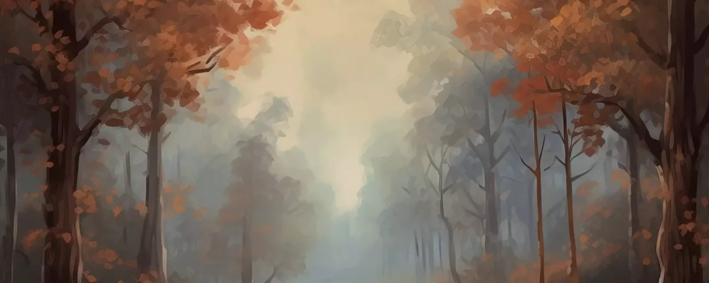 Painted Autumn Clearing 20’X8’ Ultracloth (240 X 96 Inch) Backdrop