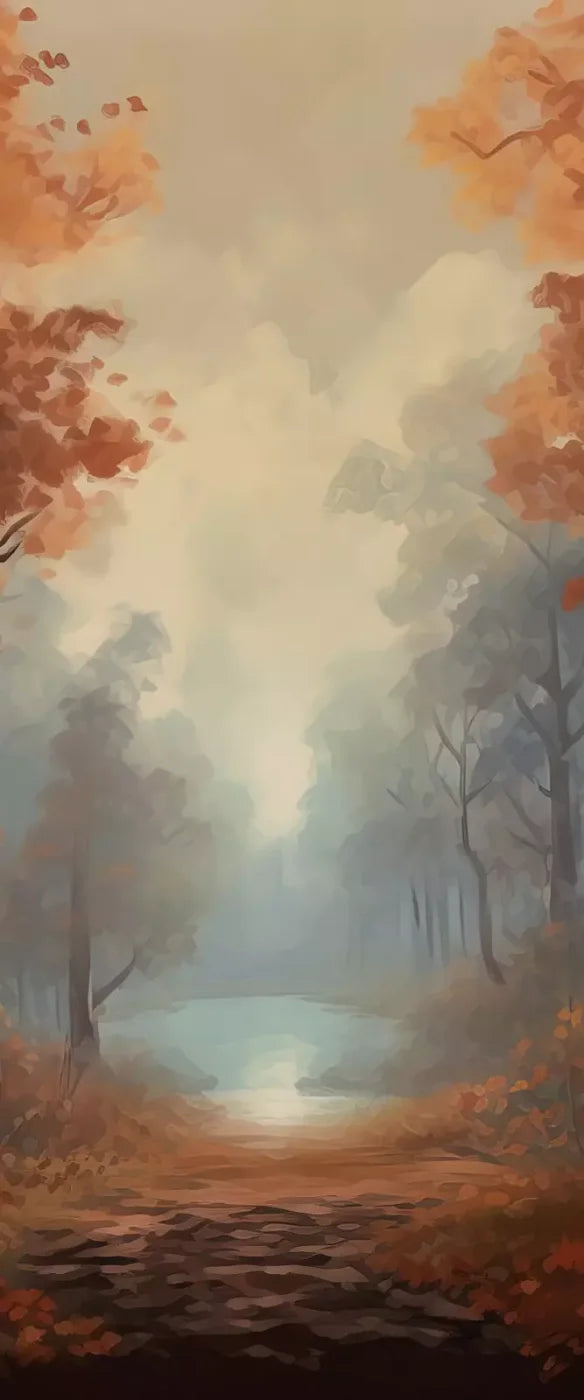 Painted Autumn Clearing 5’X12’ Ultracloth For Westcott X-Drop (60 X 144 Inch) Backdrop