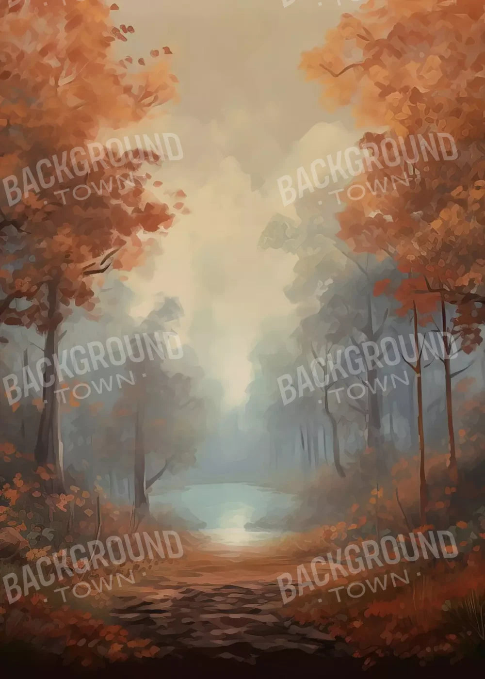 Painted Autumn Clearing 5’X7’ Ultracloth (60 X 84 Inch) Backdrop