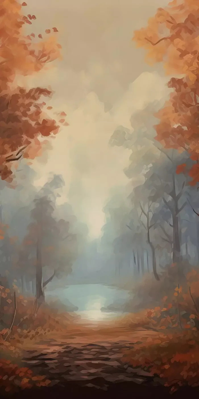 Painted Autumn Clearing 8’X16’ Ultracloth (96 X 192 Inch) Backdrop