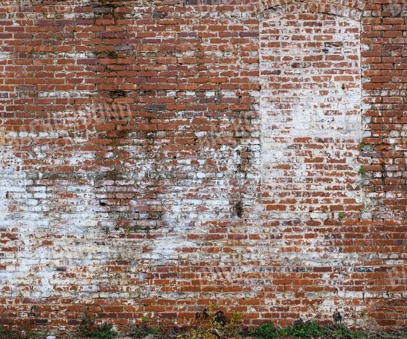 Painted Brick 5X42 Fleece ( 60 X 50 Inch ) Backdrop