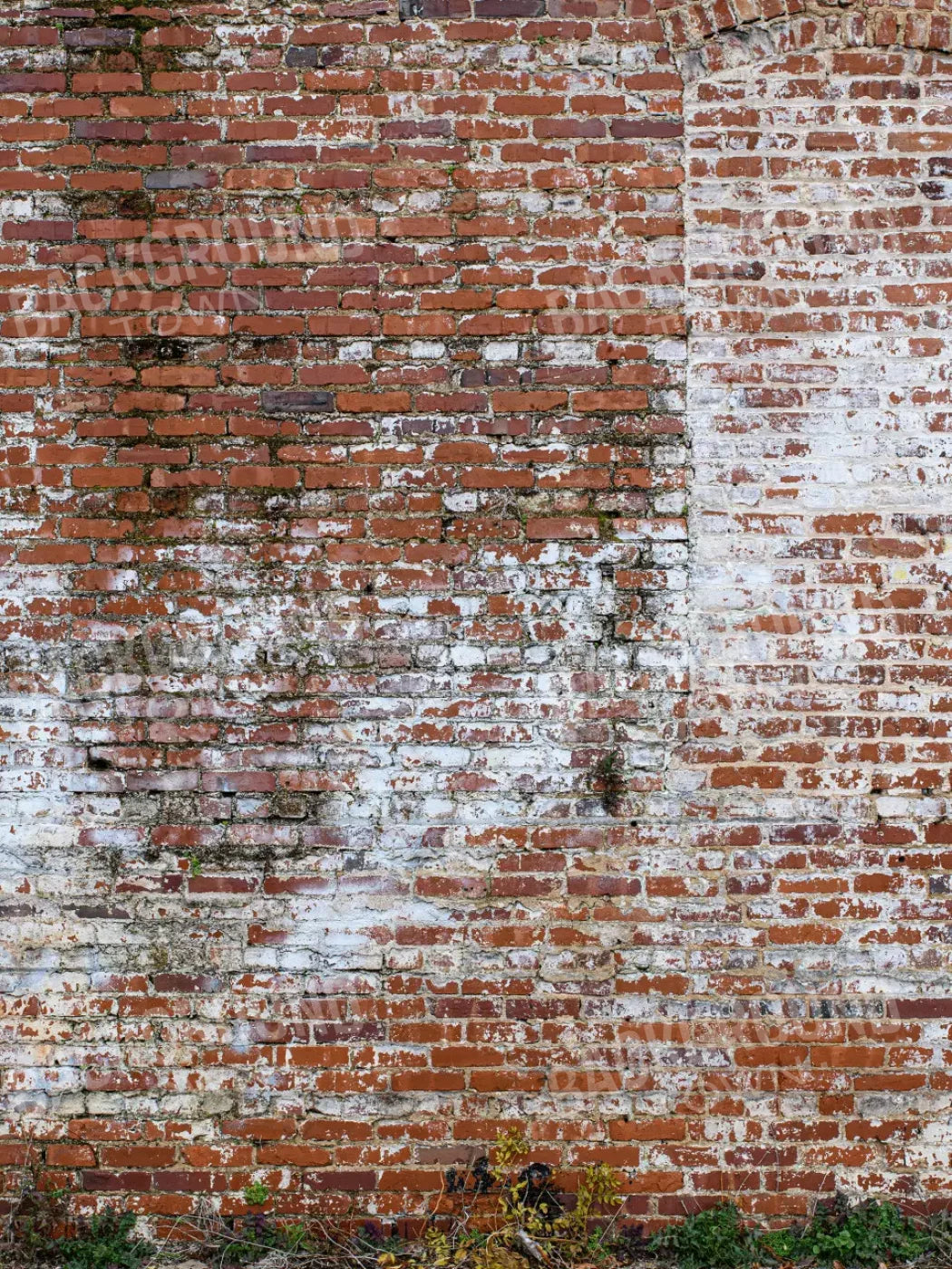 Painted Brick 5X68 Fleece ( 60 X 80 Inch ) Backdrop
