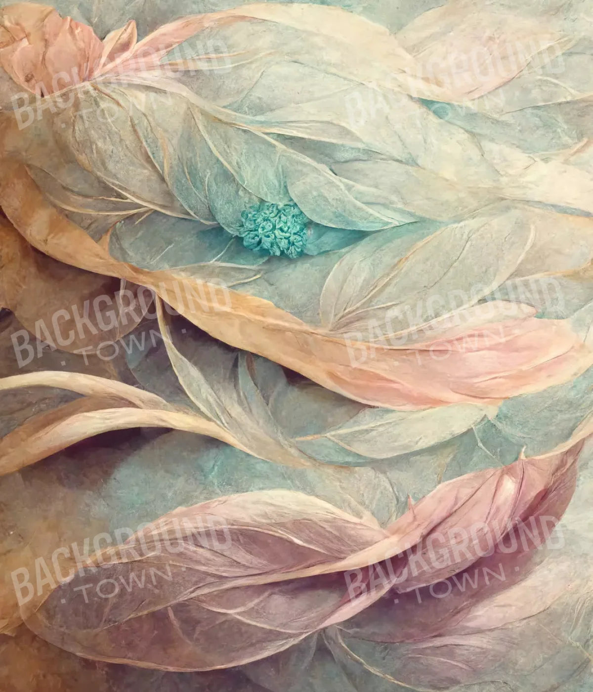 Painted Feathers 10X12 Ultracloth ( 120 X 144 Inch ) Backdrop