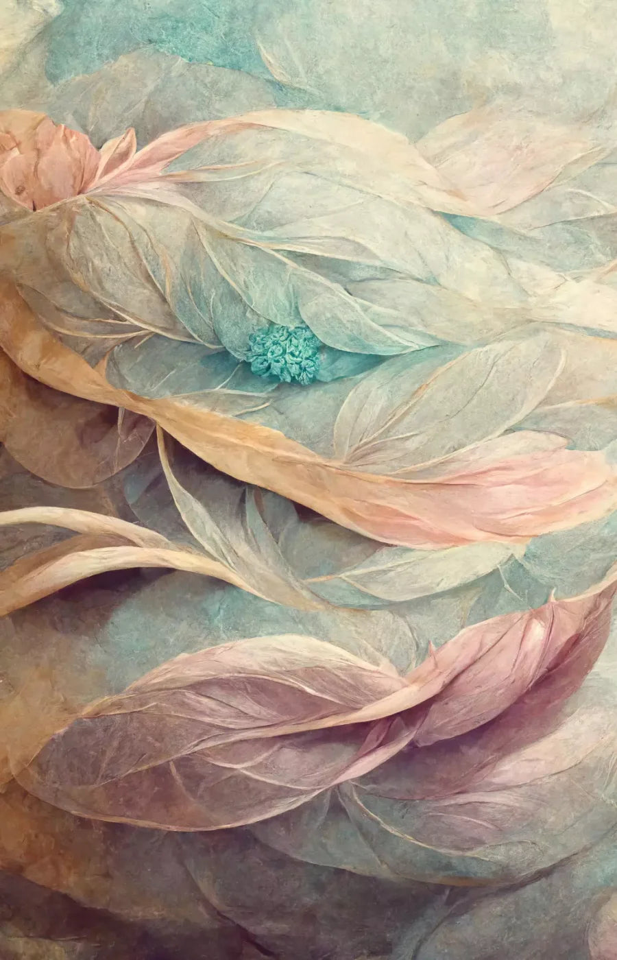 Painted Feathers 8X12 Ultracloth ( 96 X 144 Inch ) Backdrop