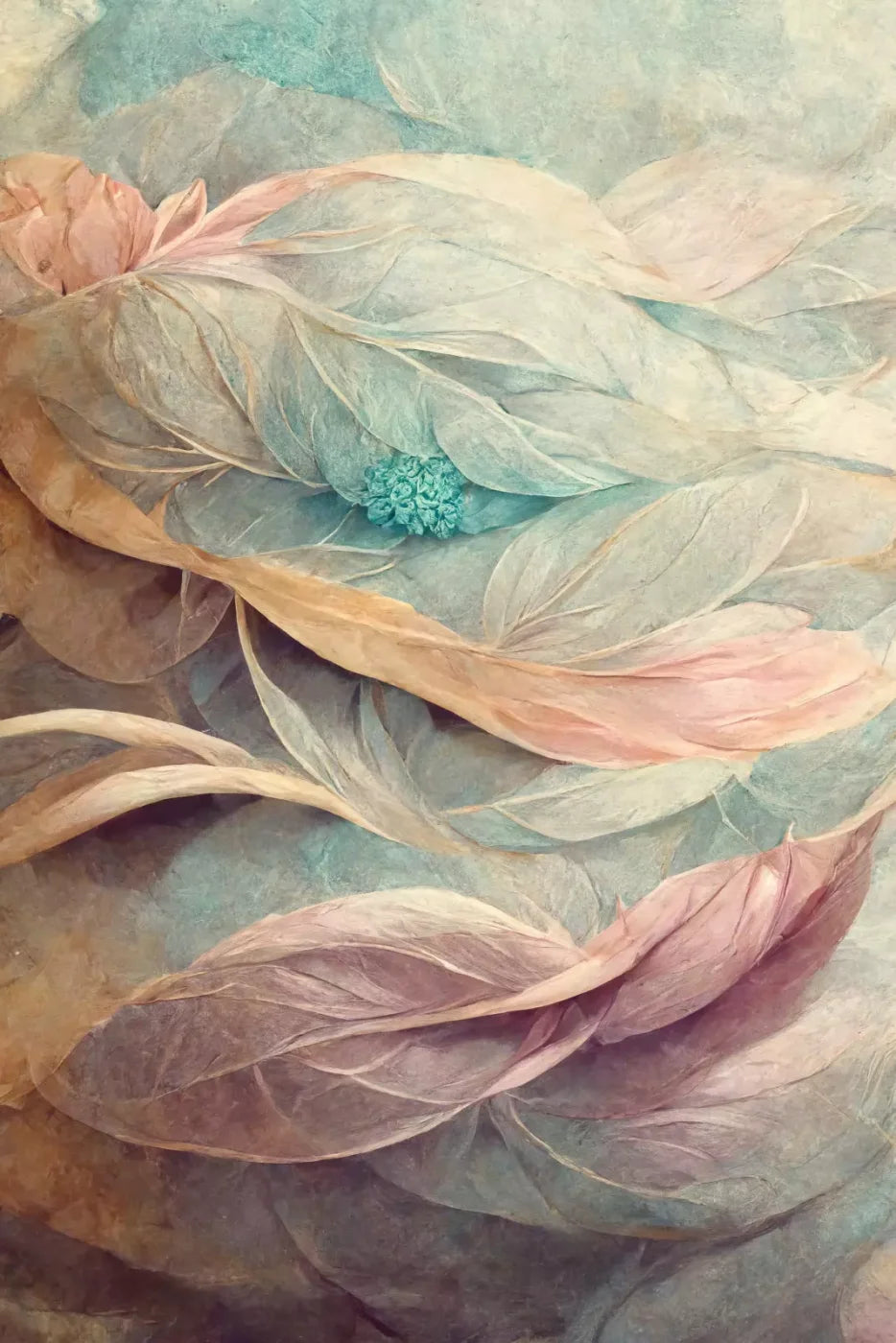 Painted Feathers Backdrop