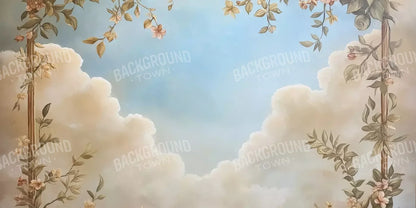Painted Floral Sky 20’X10’ Ultracloth (240 X 120 Inch) Backdrop