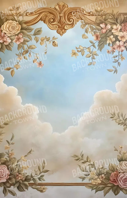 Painted Floral Sky 9’X14’ Ultracloth (108 X 168 Inch) Backdrop