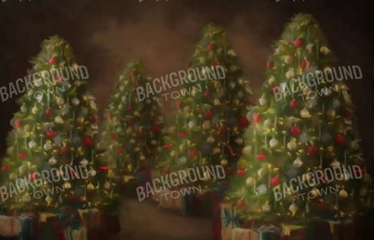 Painted Trees 12X8 Ultracloth ( 144 X 96 Inch ) Backdrop