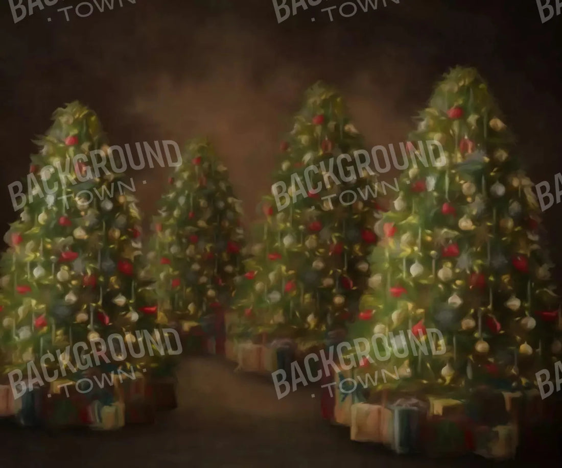 Christmas trees set design Backdrop for Photography