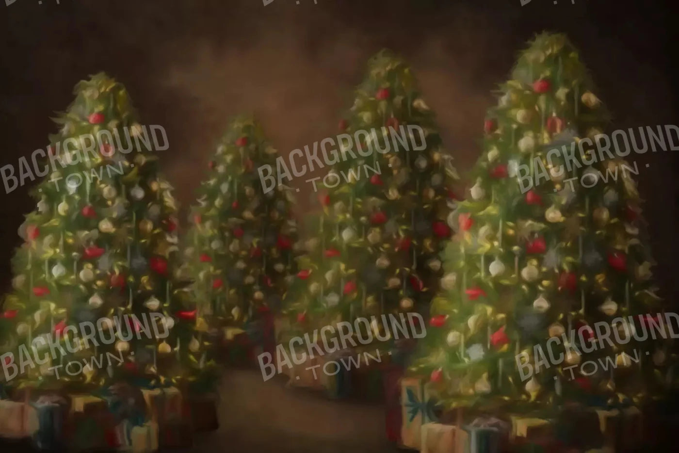 Painted Trees 8X5 Ultracloth ( 96 X 60 Inch ) Backdrop