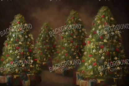 Painted Trees 8X5 Ultracloth ( 96 X 60 Inch ) Backdrop