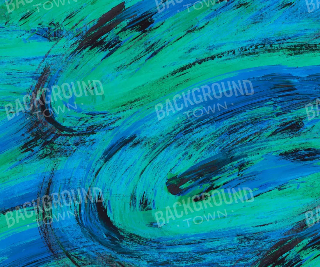 Painterblues 5X42 Fleece ( 60 X 50 Inch ) Backdrop