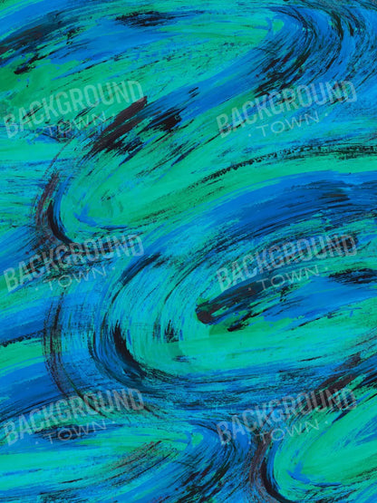 Painterblues 5X68 Fleece ( 60 X 80 Inch ) Backdrop
