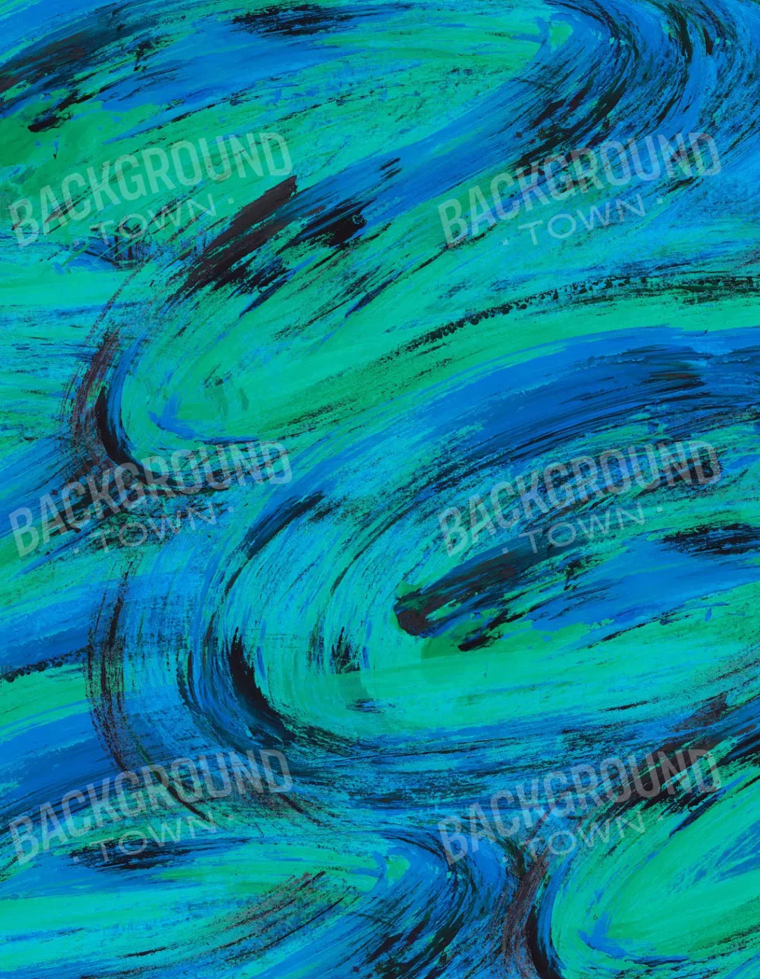 Painterblues 6X8 Fleece ( 72 X 96 Inch ) Backdrop