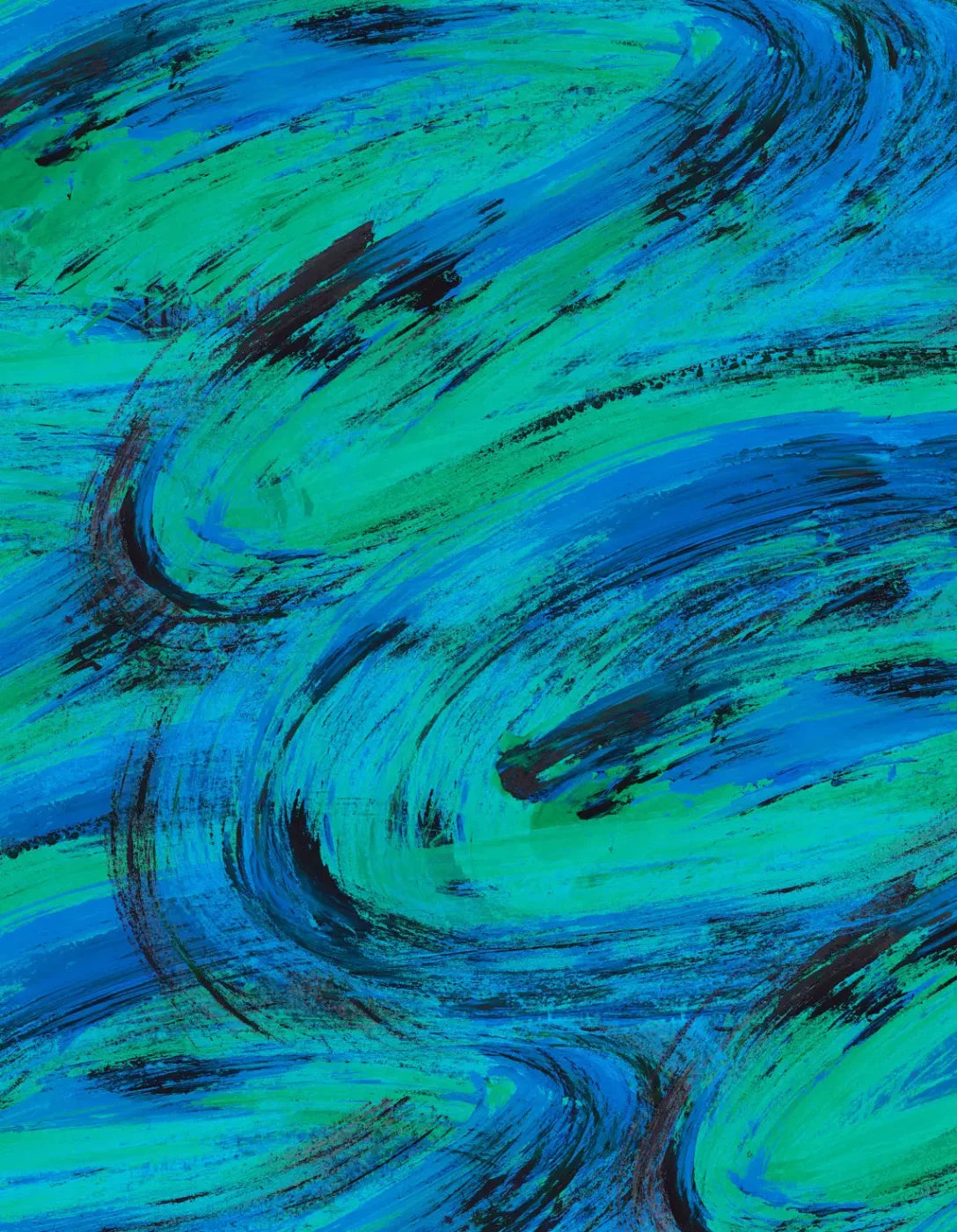 Painterblues 6X8 Fleece ( 72 X 96 Inch ) Backdrop