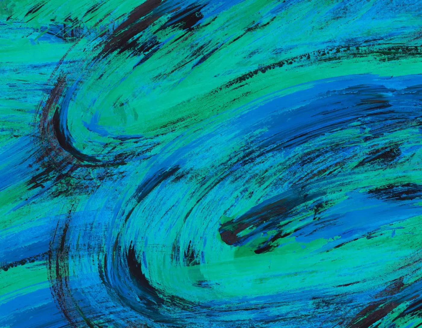 Painterblues 8X6 Fleece ( 96 X 72 Inch ) Backdrop