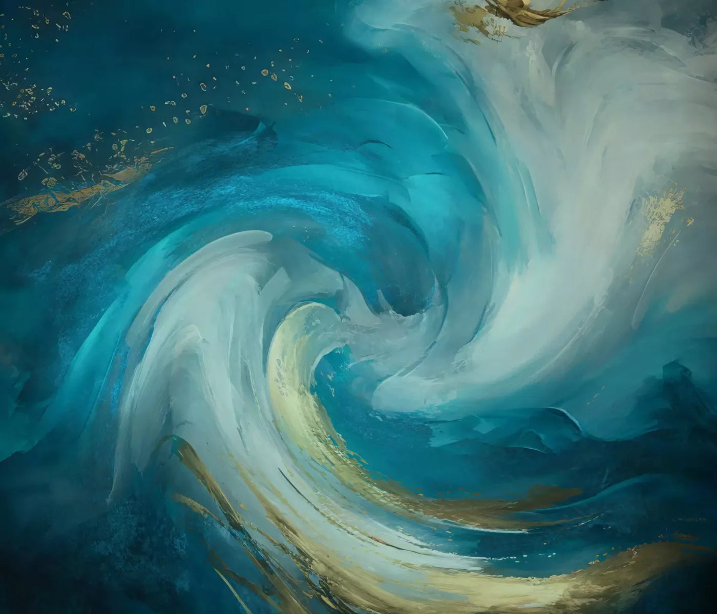 Painterly Seascape 12X10 Ultracloth ( 144 X 120 Inch ) Backdrop