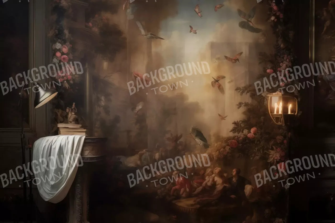 Painting In The Office 12’X8’ Ultracloth (144 X 96 Inch) Backdrop