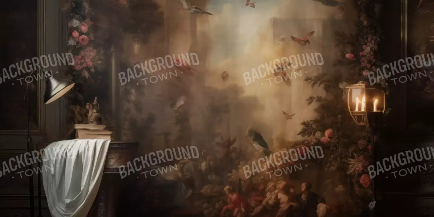 Painting In The Office 16’X8’ Ultracloth (192 X 96 Inch) Backdrop