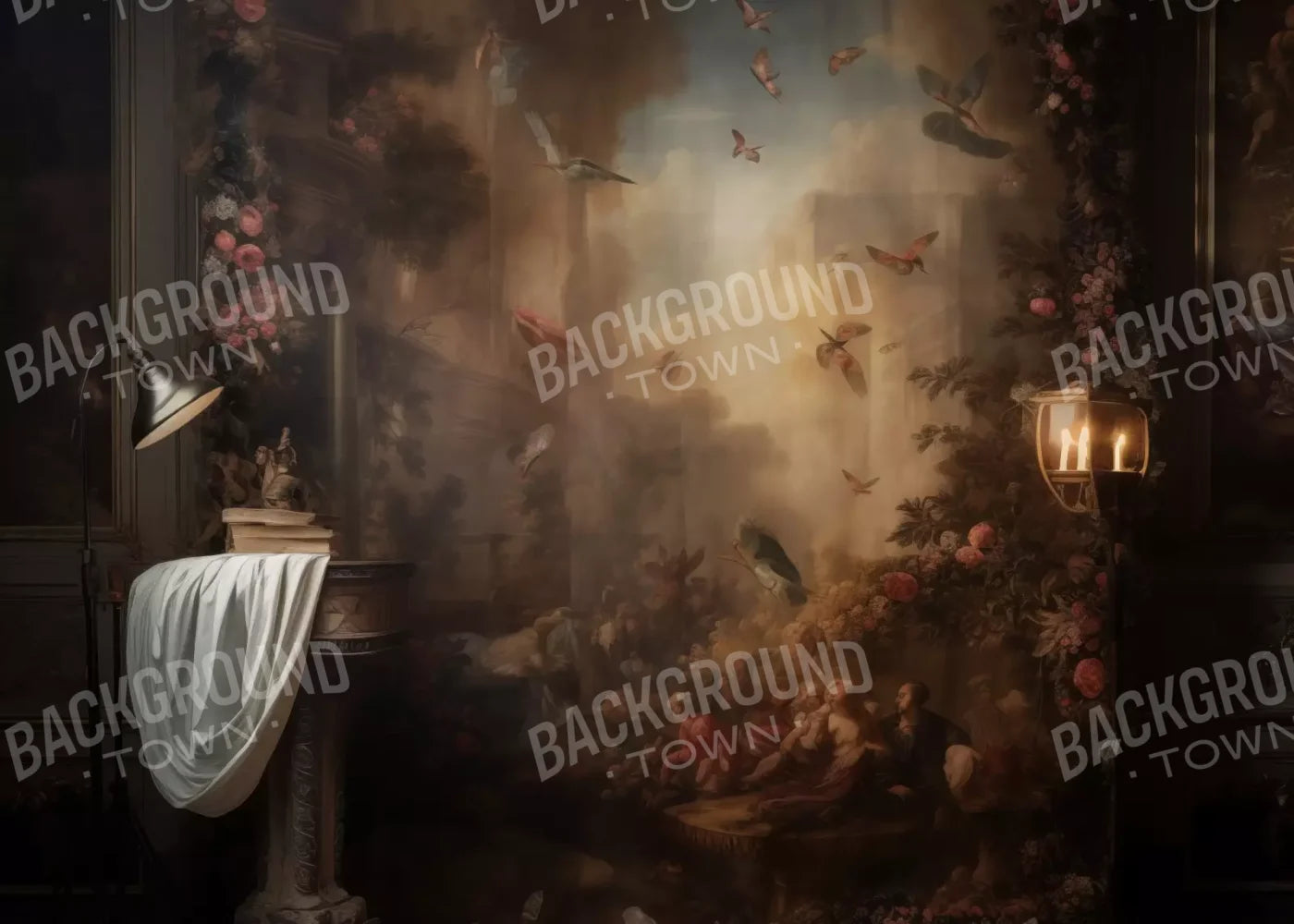 Painting In The Office 7’X5’ Ultracloth (84 X 60 Inch) Backdrop