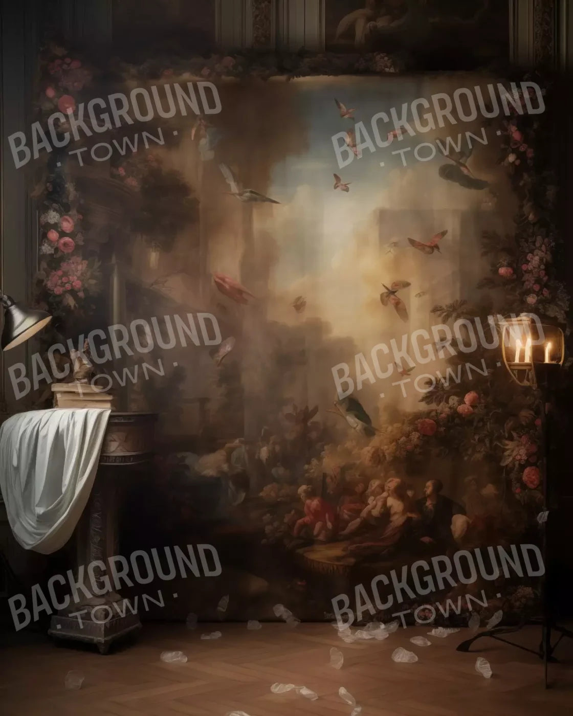 Painting In The Office 8’X10’ Fleece (96 X 120 Inch) Backdrop