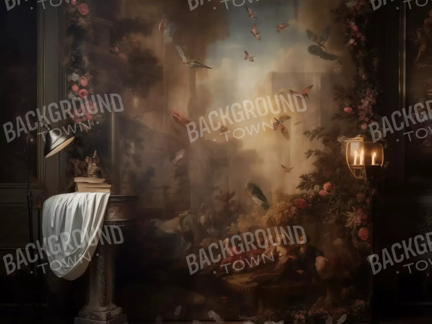 Painting In The Office 8’X6’ Fleece (96 X 72 Inch) Backdrop