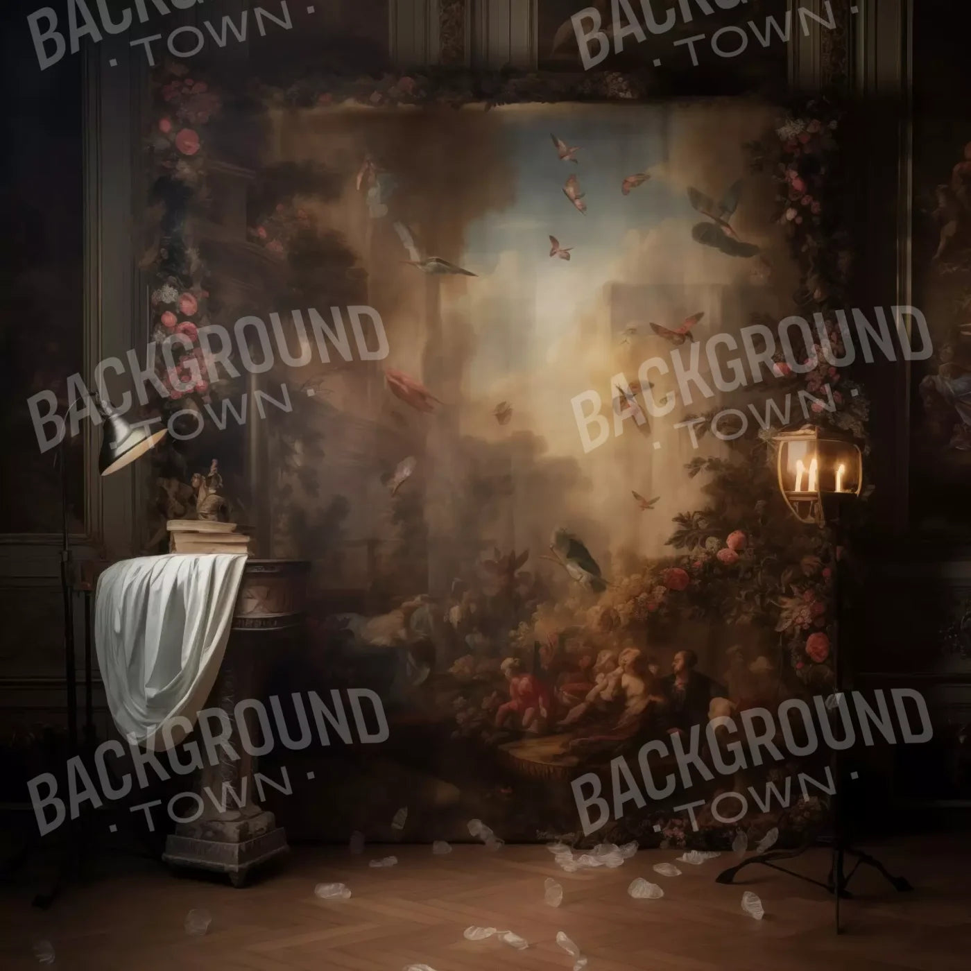 Painting In The Office 8’X8’ Fleece (96 X Inch) Backdrop