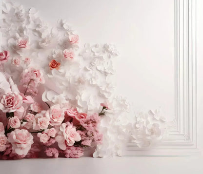 Paper Flower Wall 12X10 Ultracloth ( 144 X 120 Inch ) Backdrop