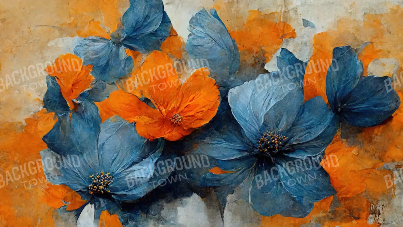 Paper Flowers 14X8 Ultracloth ( 168 X 96 Inch ) Backdrop