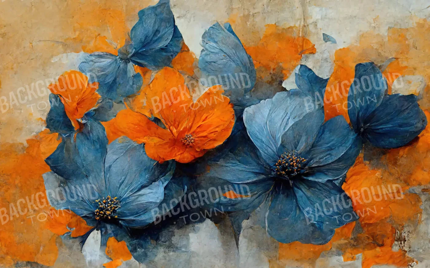 Paper Flowers 14X9 Ultracloth ( 168 X 108 Inch ) Backdrop