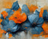 Blue Floral Backdrop for Photography