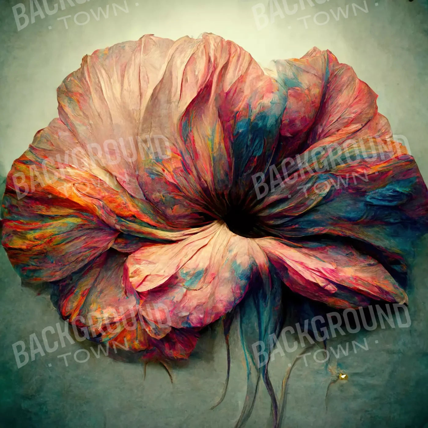 Multi-Color Floral Backdrop for Photography