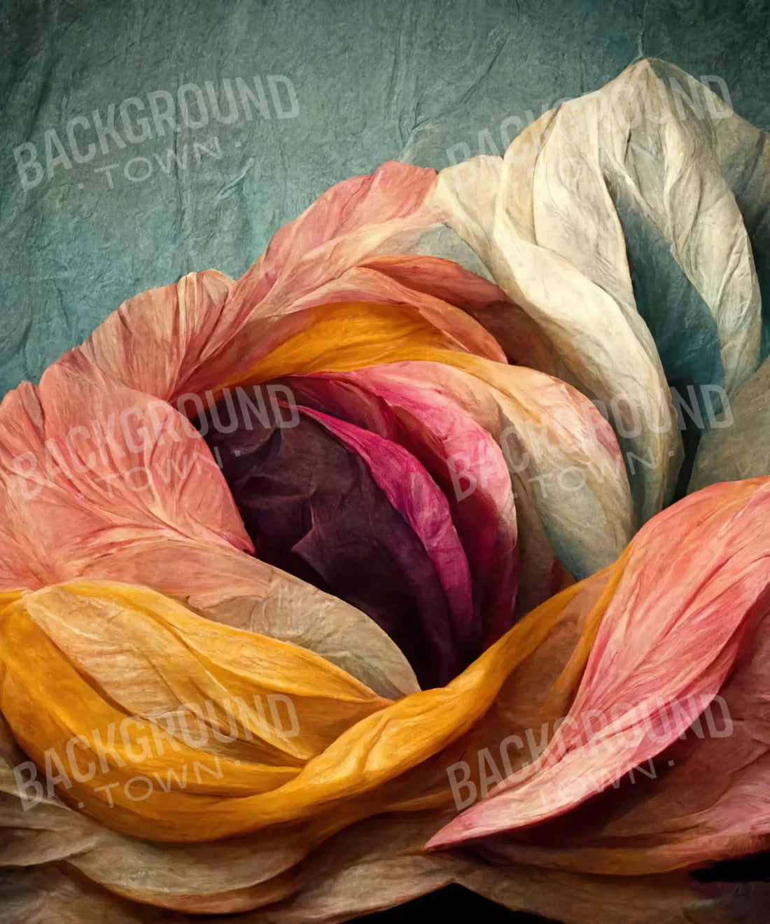 Multi-Color Floral Backdrop for Photography