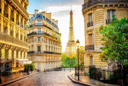 Paris Street Corner 12’x8’ UltraCloth (144 x 96 inch) Backdrop