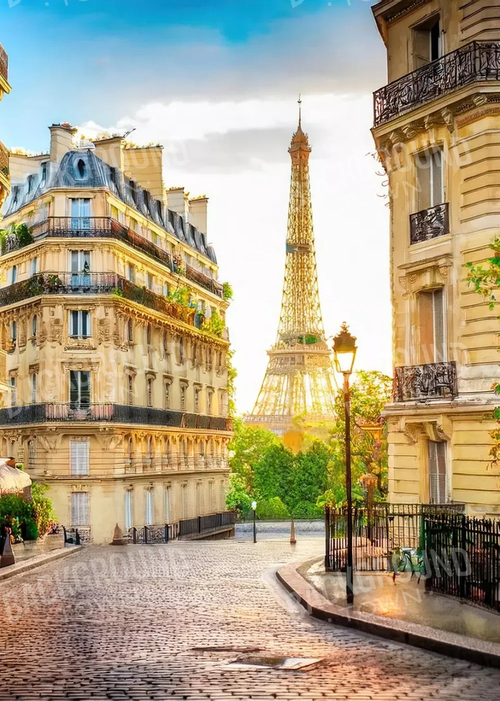 Paris Street Corner 5’x7’ UltraCloth (60 x 84 inch) Backdrop
