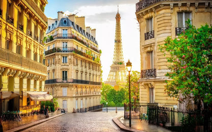 Paris Street Corner 8’x5’ UltraCloth (96 x 60 inch) Backdrop