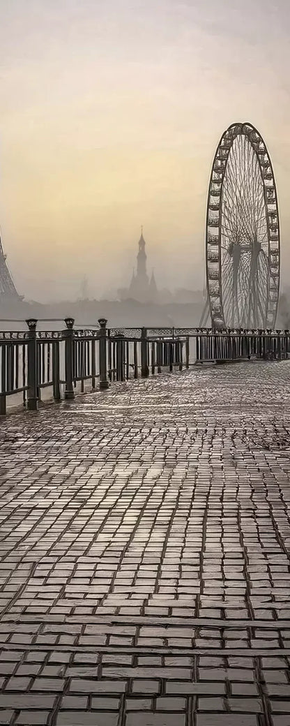 Evening View in Paris 8’x20’ UltraCloth (96 x 240 inch) Backdrop