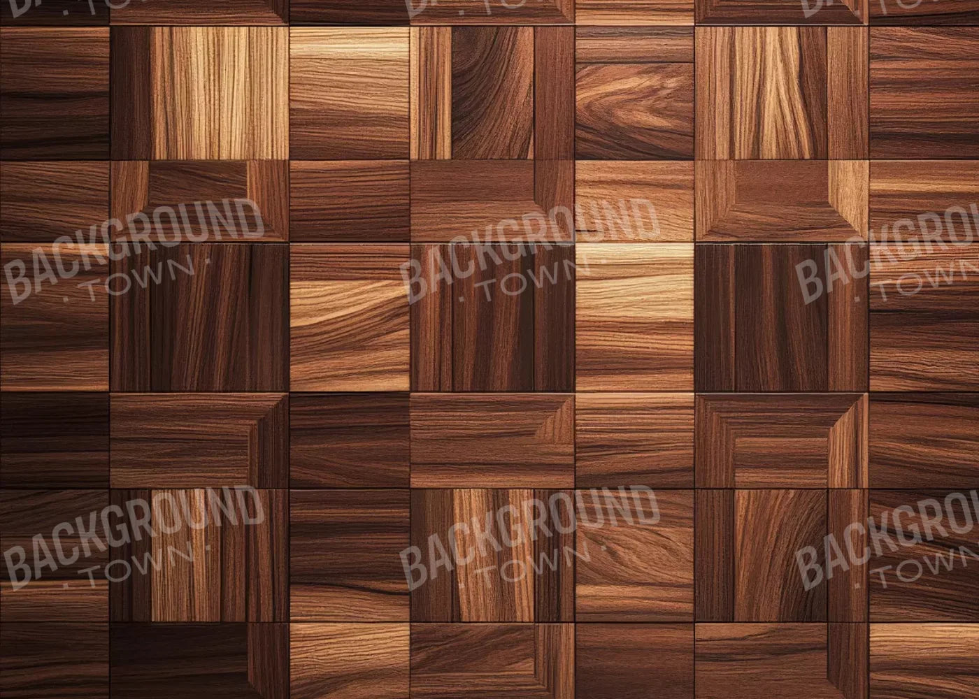 Parquet Wood Floor 7’X5’ Rubbermat (84 X 60 Inch) Backdrop