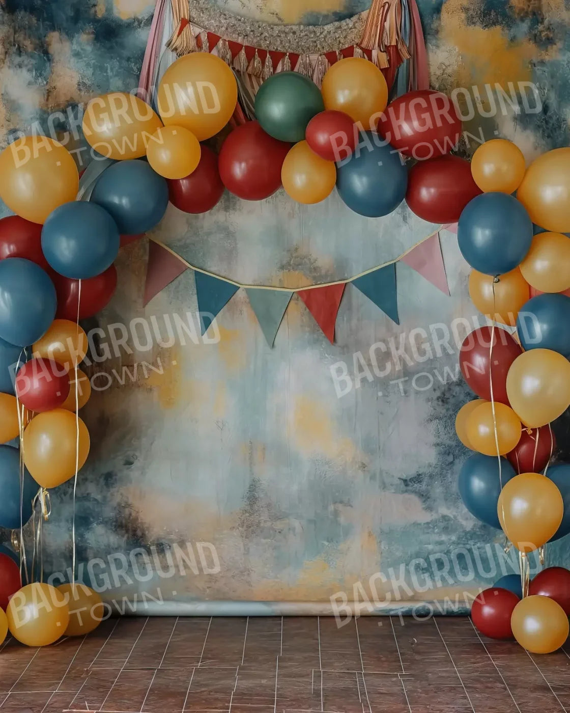 Party Arch 8’X10’ Fleece (96 X 120 Inch) Backdrop