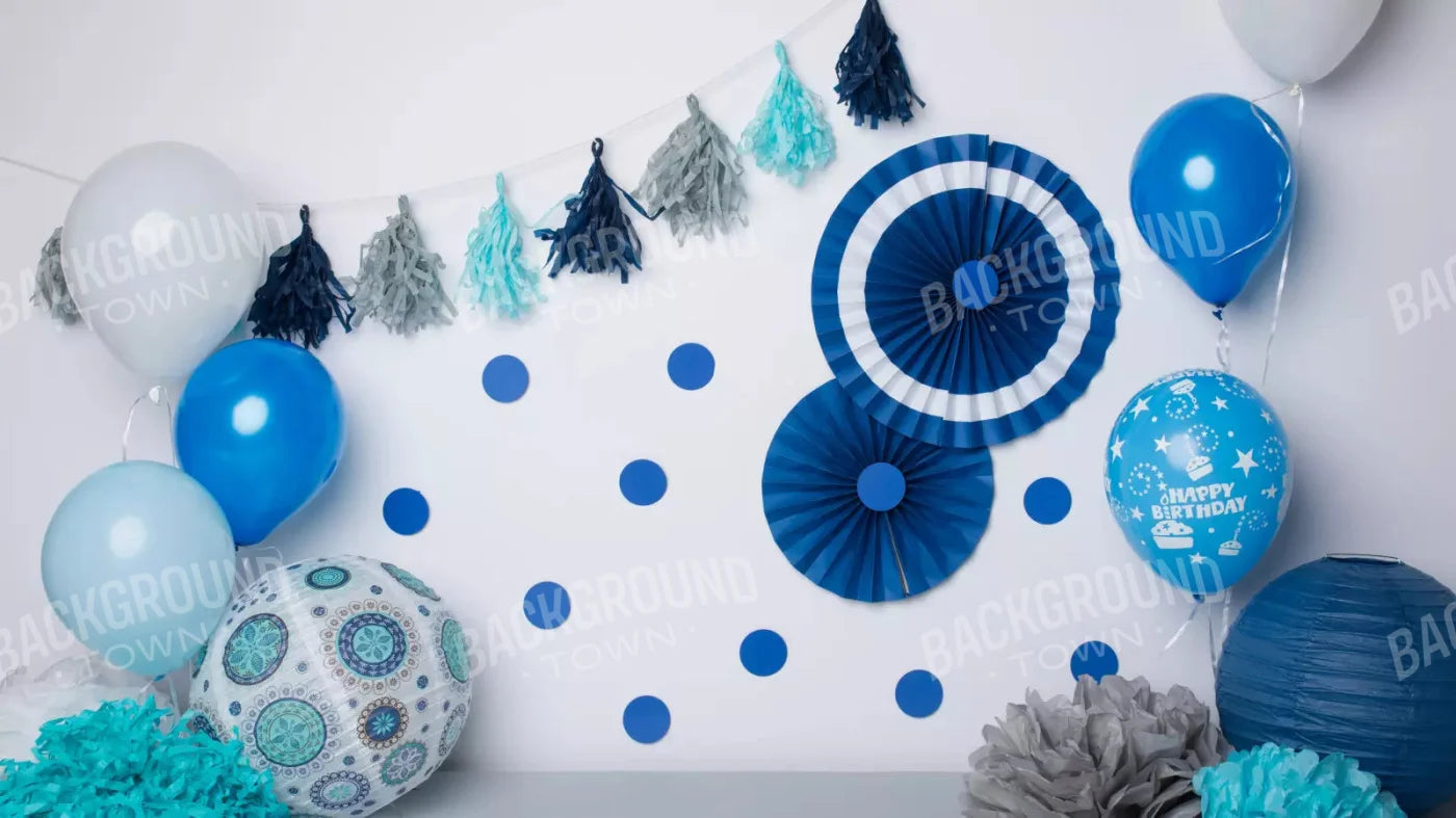 Party Blues 14X8 Ultracloth ( 168 X 96 Inch ) Backdrop