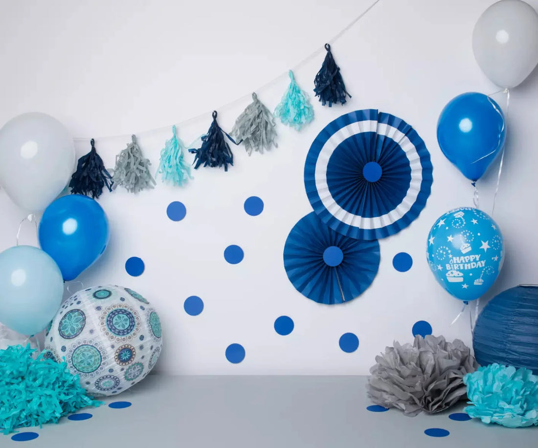 Blue Party Backdrop for Photography