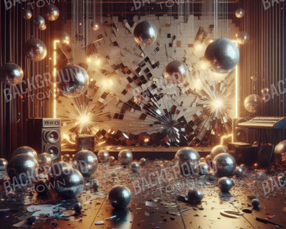 Party Like A Rockstar 10’X8’ Fleece (120 X 96 Inch) Backdrop