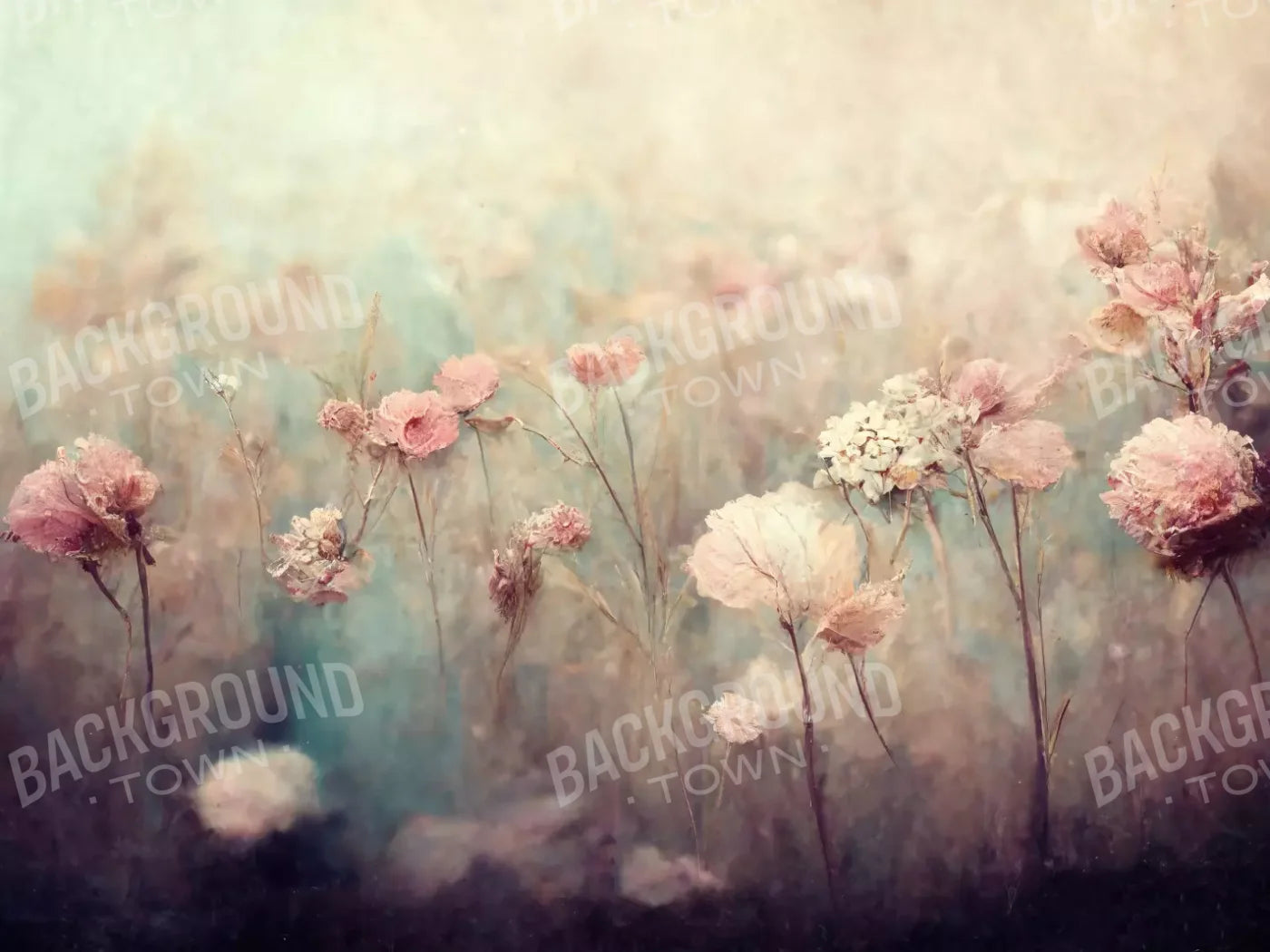 Pastel Fields 68X5 Fleece ( 80 X 60 Inch ) Backdrop