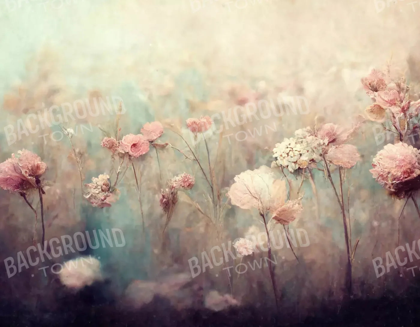 Pastel Fields 8X6 Fleece ( 96 X 72 Inch ) Backdrop