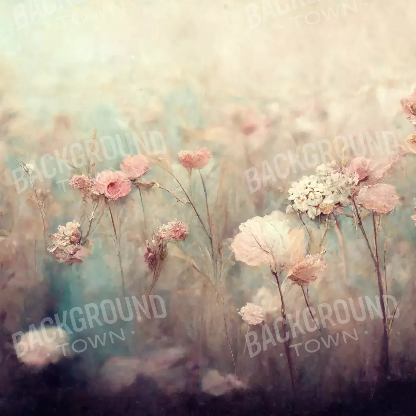 Pastel Fields 8X8 Fleece ( 96 X Inch ) Backdrop